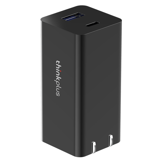 65W GaN Pro "lipstick" series USB-C+A dual-port portable adapter